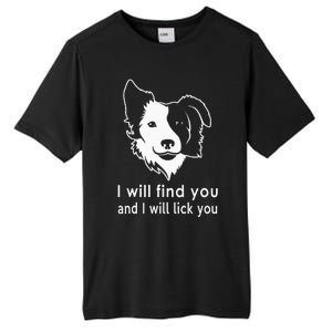 Border Collie gifts for dog lovers owners Tall Fusion ChromaSoft Performance T-Shirt