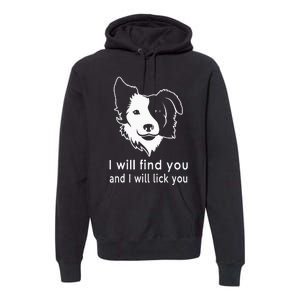 Border Collie gifts for dog lovers owners Premium Hoodie