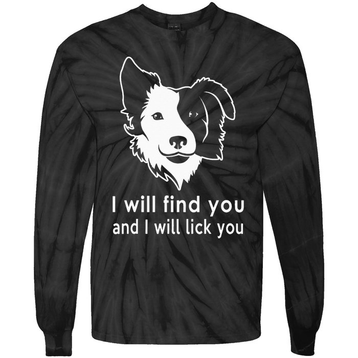 Border Collie gifts for dog lovers owners Tie-Dye Long Sleeve Shirt