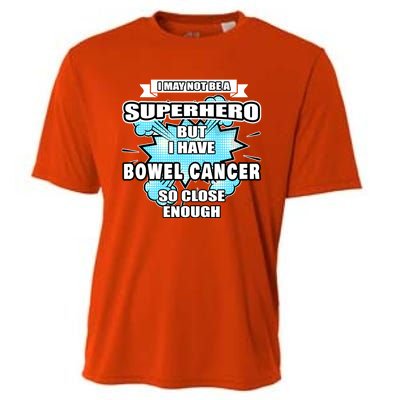 Bowel Cancer Gift Superhero Bowel Cancer Awareness Cute Gift Cooling Performance Crew T-Shirt