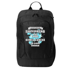 Bowel Cancer Gift Superhero Bowel Cancer Awareness Cute Gift City Backpack