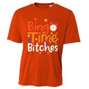 Bingo Cards Game Bingo Time Bitches Gift Cooling Performance Crew T-Shirt