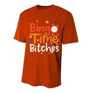 Bingo Cards Game Bingo Time Bitches Gift Performance Sprint T-Shirt