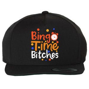 Bingo Cards Game Bingo Time Bitches Gift Wool Snapback Cap