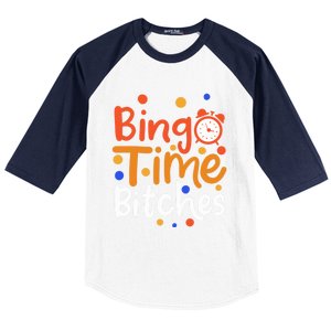 Bingo Cards Game Bingo Time Bitches Gift Baseball Sleeve Shirt