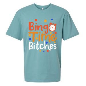 Bingo Cards Game Bingo Time Bitches Gift Sueded Cloud Jersey T-Shirt