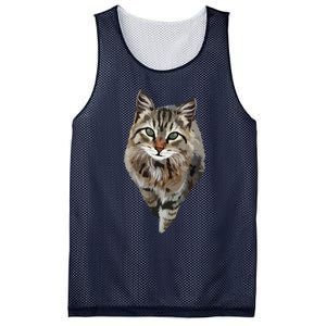 Brown Cat Green Eyes Cats Tee Gifts Mesh Reversible Basketball Jersey Tank