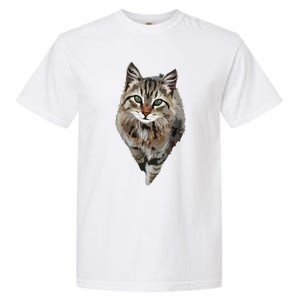 Brown Cat Green Eyes Cats Tee Gifts Garment-Dyed Heavyweight T-Shirt