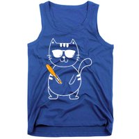 Baseball Cat Gift Funny Baseball Player Baseballer Gift Tank Top