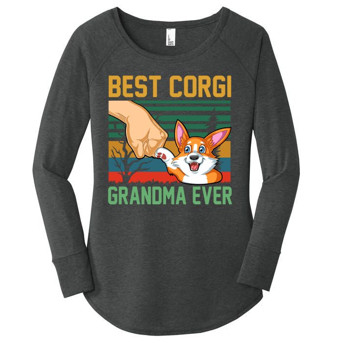 Best Corgi Grandma Ever Women's Perfect Tri Tunic Long Sleeve Shirt