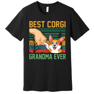 Best Corgi Grandma Ever Premium T-Shirt