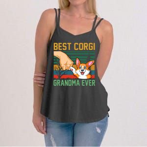 Best Corgi Grandma Ever Women's Strappy Tank