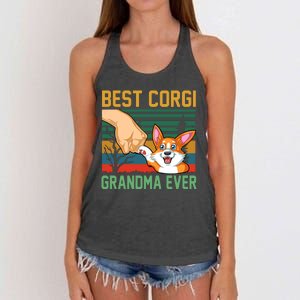 Best Corgi Grandma Ever Women's Knotted Racerback Tank