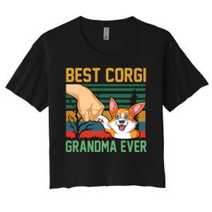 Best Corgi Grandma Ever Women's Crop Top Tee