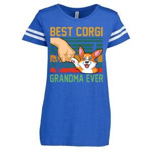 Best Corgi Grandma Ever Enza Ladies Jersey Football T-Shirt