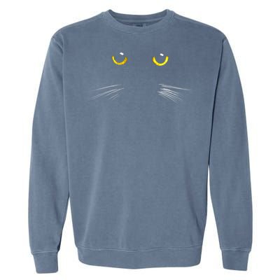 Black Cat Gift Ns Kitty Print Gift Garment-Dyed Sweatshirt