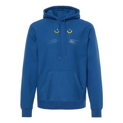 Black Cat Gift Ns Kitty Print Gift Premium Hoodie