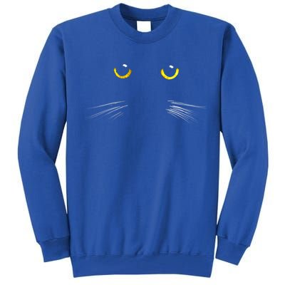 Black Cat Gift Ns Kitty Print Gift Tall Sweatshirt