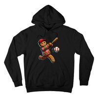 Baseball Christmas Gingerbread Man Baseball Ugly Christmas Gift Hoodie