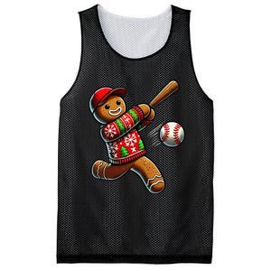 Baseball Christmas Gingerbread Man Baseball Ugly Christmas Gift Mesh Reversible Basketball Jersey Tank