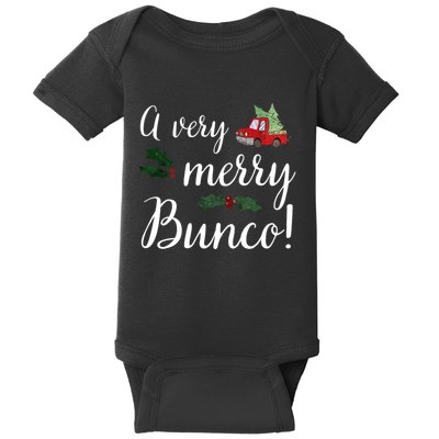 Bunco Christmas Gift Very Merry Bunco Baby Bodysuit
