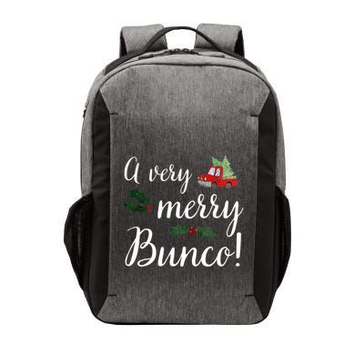 Bunco Christmas Gift Very Merry Bunco Vector Backpack