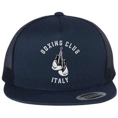 Boxing Club Gift Italy Gloves Fighter Italian Gift Flat Bill Trucker Hat