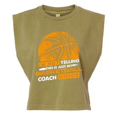 Basketball Coach Gift Idea Funny Saying Coaching Great Gift Garment-Dyed Women's Muscle Tee