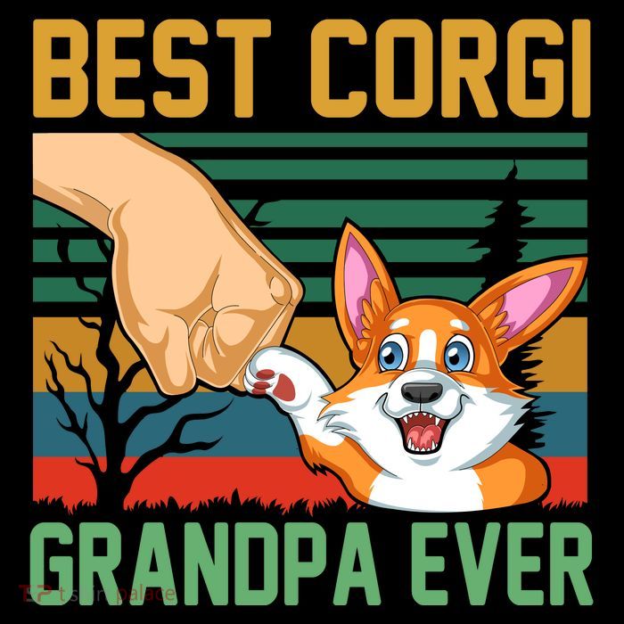 Best Corgi Grandpa Ever Tall T-Shirt