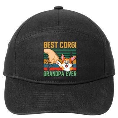 Best Corgi Grandpa Ever 7-Panel Snapback Hat