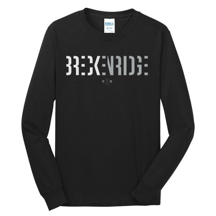 Breckenridge Colorado Graphic Ski Tall Long Sleeve T-Shirt