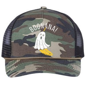 Boonana Cute Ghost Banana Halloween Costume Retro Rope Trucker Hat Cap