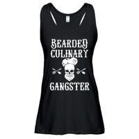 Bearded Culinary Gangster Vintage Cooking Guru Gift Ladies Essential Flowy Tank