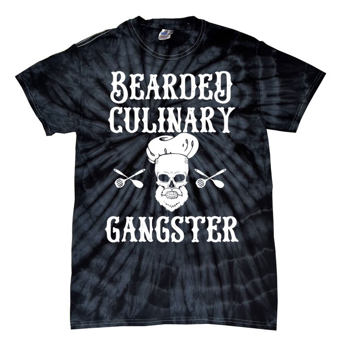 Bearded Culinary Gangster Vintage Cooking Guru Gift Tie-Dye T-Shirt