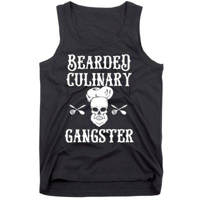 Bearded Culinary Gangster Vintage Cooking Guru Gift Tank Top