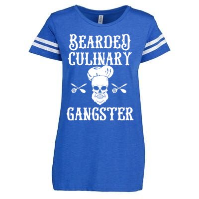 Bearded Culinary Gangster Vintage Cooking Guru Gift Enza Ladies Jersey Football T-Shirt