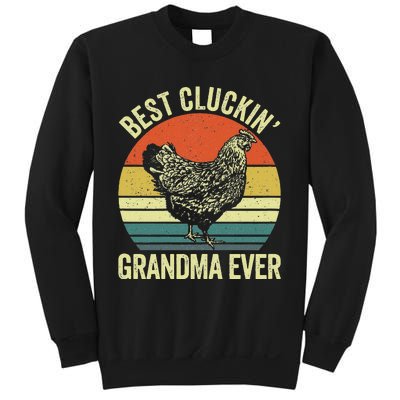 Best Cluckin Grandma Ever Funny Clucking Chicken Farmer Sweatshirt