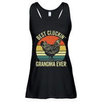 Best Cluckin Grandma Ever Funny Clucking Chicken Farmer Ladies Essential Flowy Tank