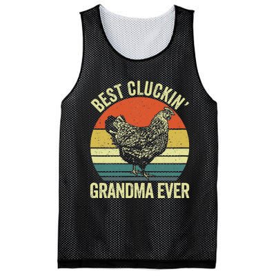 Best Cluckin Grandma Ever Funny Clucking Chicken Farmer Mesh Reversible Basketball Jersey Tank