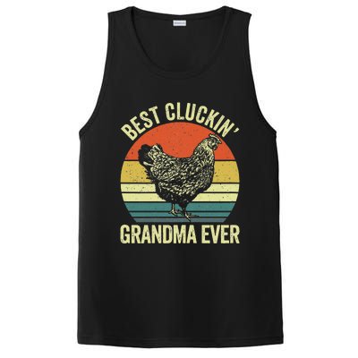 Best Cluckin Grandma Ever Funny Clucking Chicken Farmer PosiCharge Competitor Tank