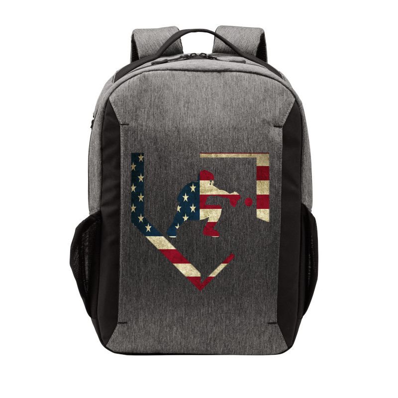 Baseball Catcher Gear Cute Gift American Flag Baseballin Gift Vector Backpack