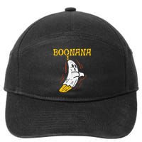 Boonana Cute Ghost Banana Halloween Costume 7-Panel Snapback Hat