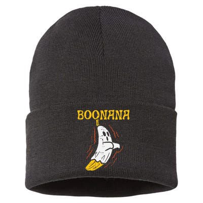 Boonana Cute Ghost Banana Halloween Costume Sustainable Knit Beanie