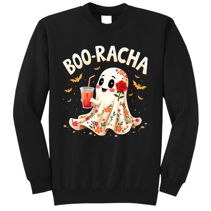 Booracha Cute Ghost Drink Fiesta Halloween Funny Sweatshirt