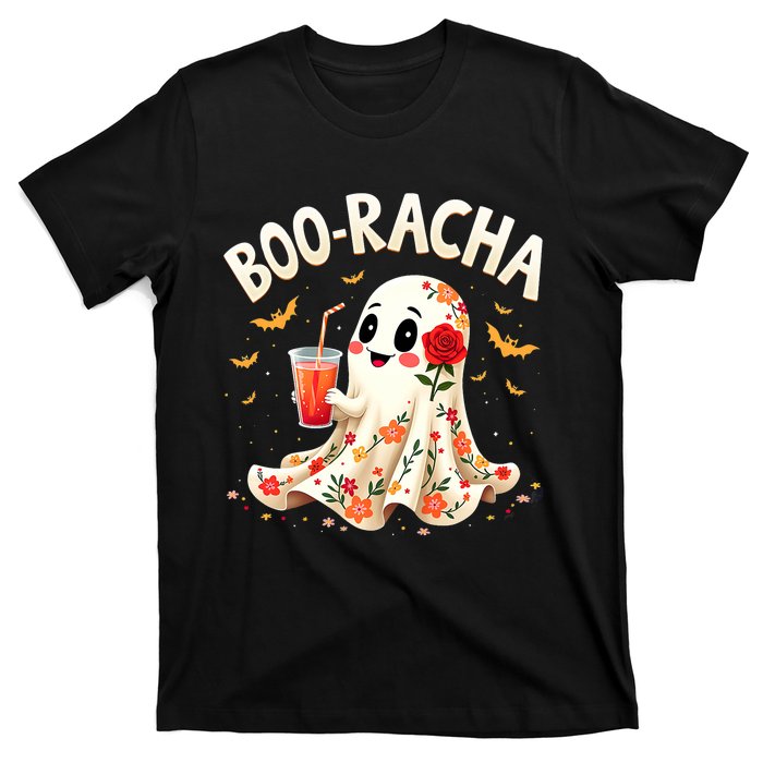 Booracha Cute Ghost Drink Fiesta Halloween Funny T-Shirt