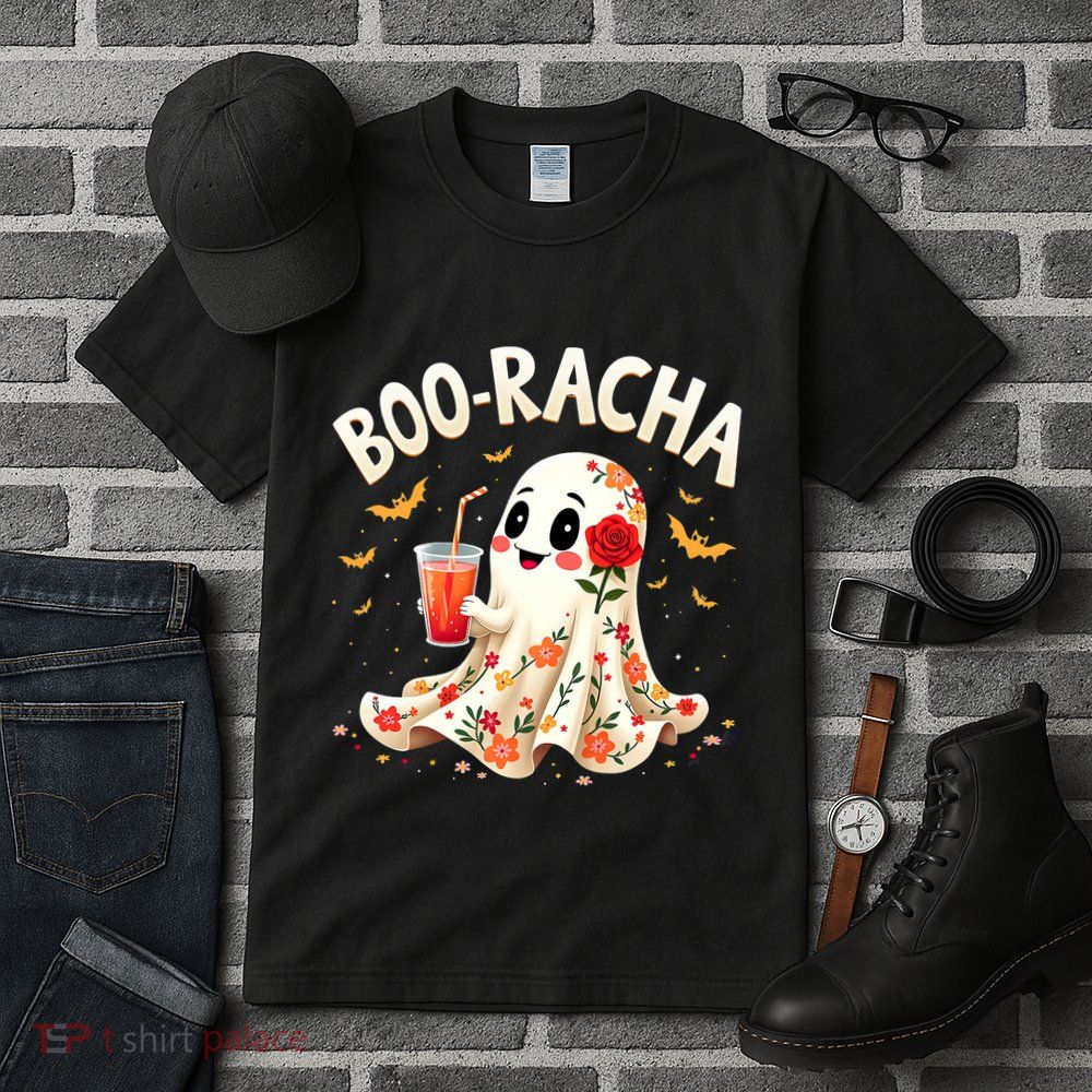Booracha Cute Ghost Drink Fiesta Halloween Funny Tall T-Shirt