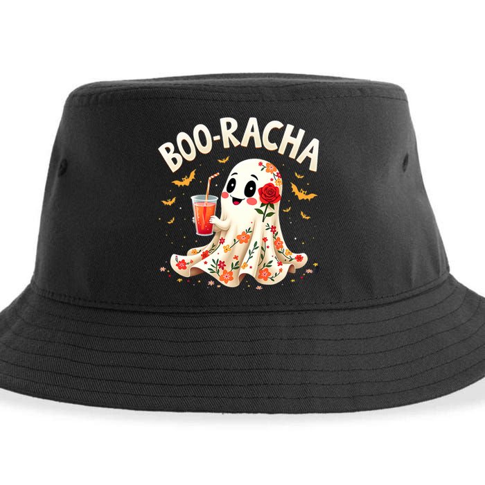 Booracha Cute Ghost Drink Fiesta Halloween Funny Sustainable Bucket Hat