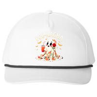 Booracha Cute Ghost Drink Fiesta Halloween Funny Snapback Five-Panel Rope Hat