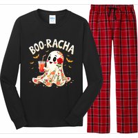 Booracha Cute Ghost Drink Fiesta Halloween Funny Long Sleeve Pajama Set