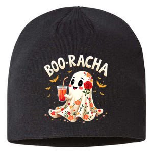 Booracha Cute Ghost Drink Fiesta Halloween Funny Sustainable Beanie